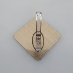 7CM高亮拉絲水晶掛鈎衣帽鈎創意無痕拉絲強力免釘粘鈎亞馬遜貨源