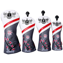 Cross-border hot-selling golf club covers, golf club cap covers, wooden club protective covers, three- or four-piece sets, manufacturer wholesale
