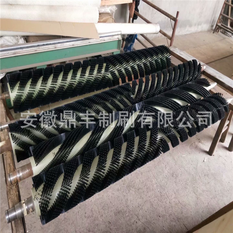 厂家直供尼龙丝毛刷辊食品清洗机毛刷辊各种异型食品机械毛刷高效