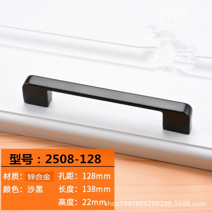 American Black Cabinet Wardrobe Hand Hand Door Door Door Door Door Modern Simple Furniture European -style Hardware Hand