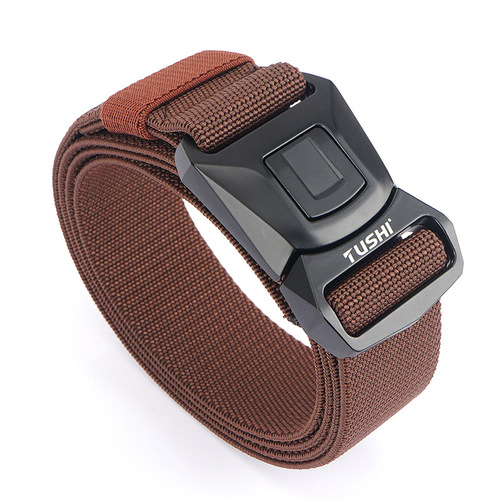 New quick-release buckle workwear outer belt quick-drying elastic elastic trouser belt men's belt manufacturer wholesale