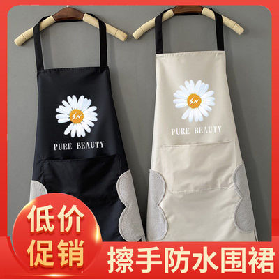 可擦手围裙防油围裙反罩衣女韩版围裙厂家直供小熊围裙广告定制|ms