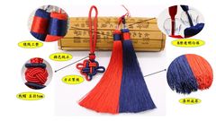Chinese knot tassel two-tone color fringe car ornament home decoration accessory wholesale