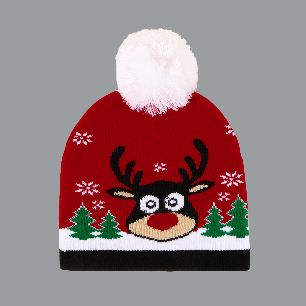 Autumn And Winter Fashion All-match Christmas Wool Ball Hat display picture 3