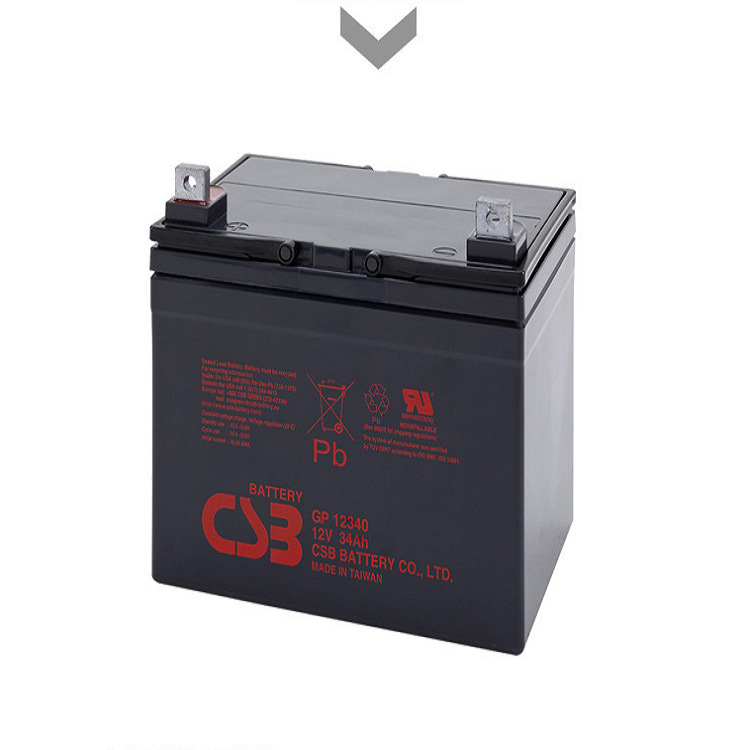 现货CSB GP12340 12V34AH 电子设备UPS后备电源 船舶设备用蓄电池