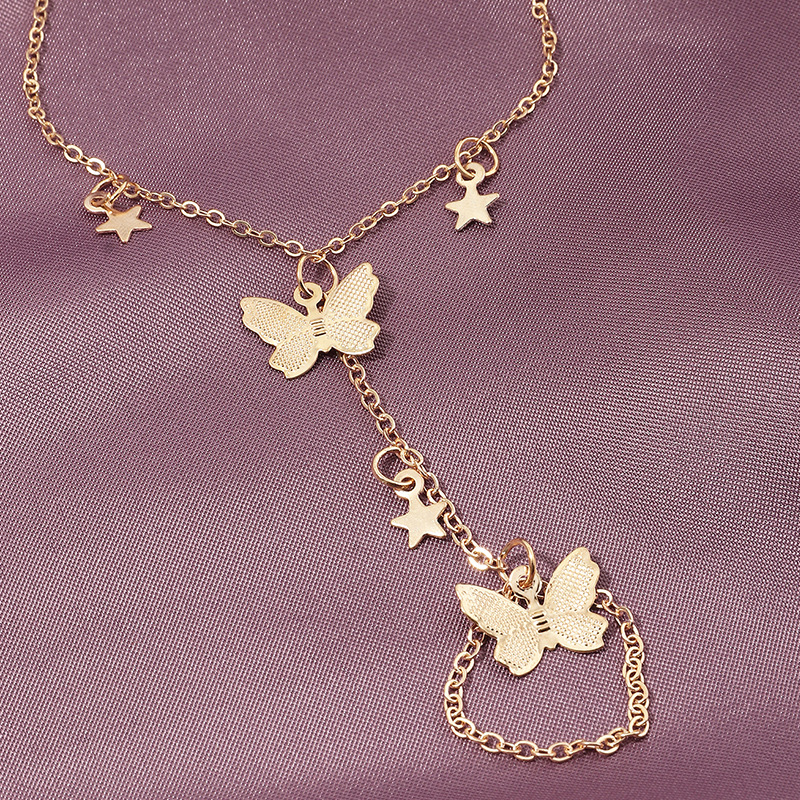 Simple Fashion Butterfly Five-pointed Star Bracelet Wholesale Nihaojewelry display picture 6