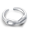 One size cute small silver ring, simple and elegant design