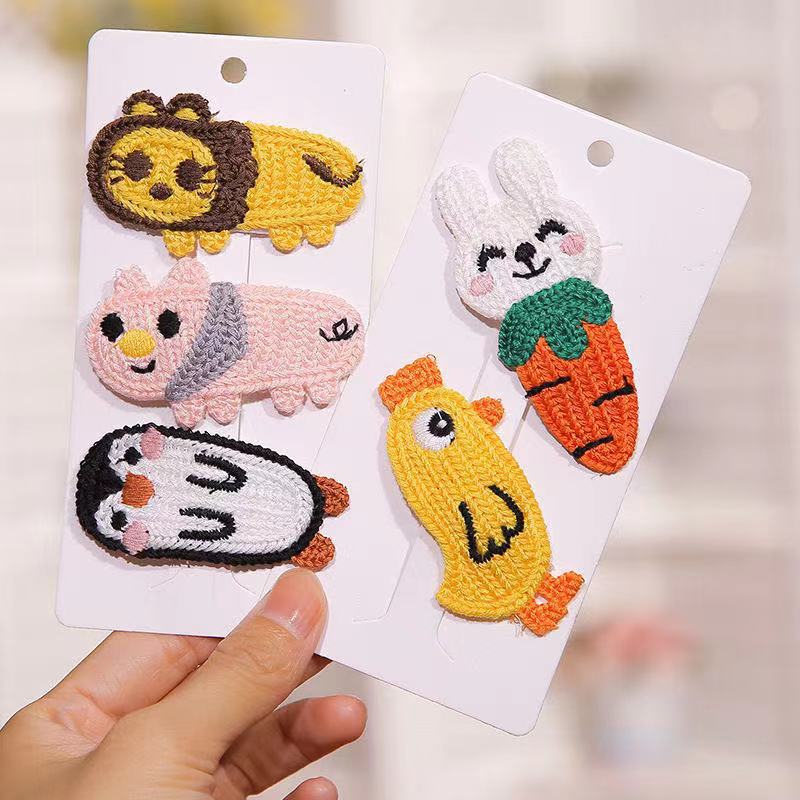 Cute, Sweet Style Cute Sweet Kid'S Women's Animal Cartoon Knit Hair Clip