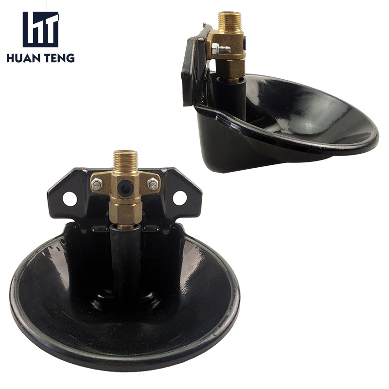 Tazón para beber para ovejas, fuente de agua automática para ovejas de punto transfronterizo, válvula de cobre de plástico engrosada, tazón para beber para ovejas
