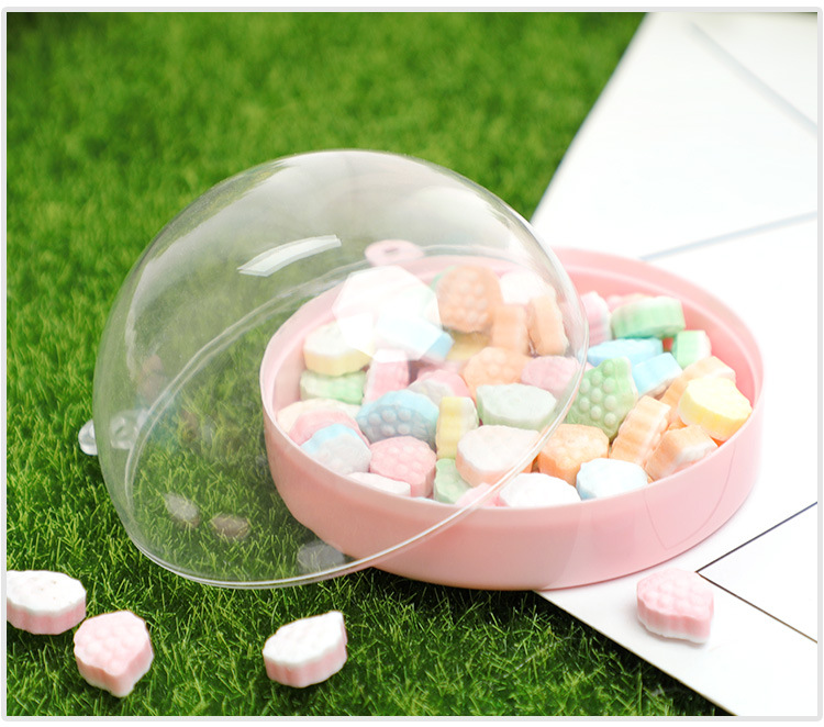 创意半圆塑料透明喜糖礼盒糖果盒婚礼伴手礼宝宝生日礼盒个性diy详情图11