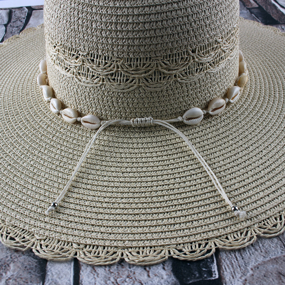 Estilo coreano todo-fósforo Shell sombrero de Sol de ala grande de verano de las mujeres nueva moda transpirable al aire libre sombrero de sol al por mayor