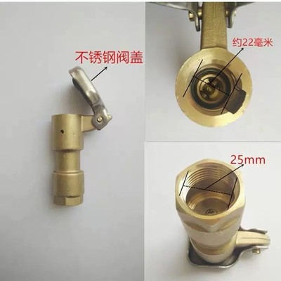 黄铜取水器快速取水阀门草坪 园林绿化 取水栓6分DN20 1寸dn25