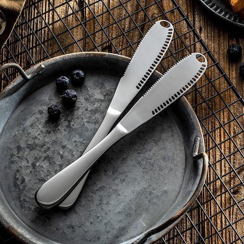 Cross-border Amazon 430 stainless steel cheese butter knife Western-style bread jam knife cream knife cheese butter knife