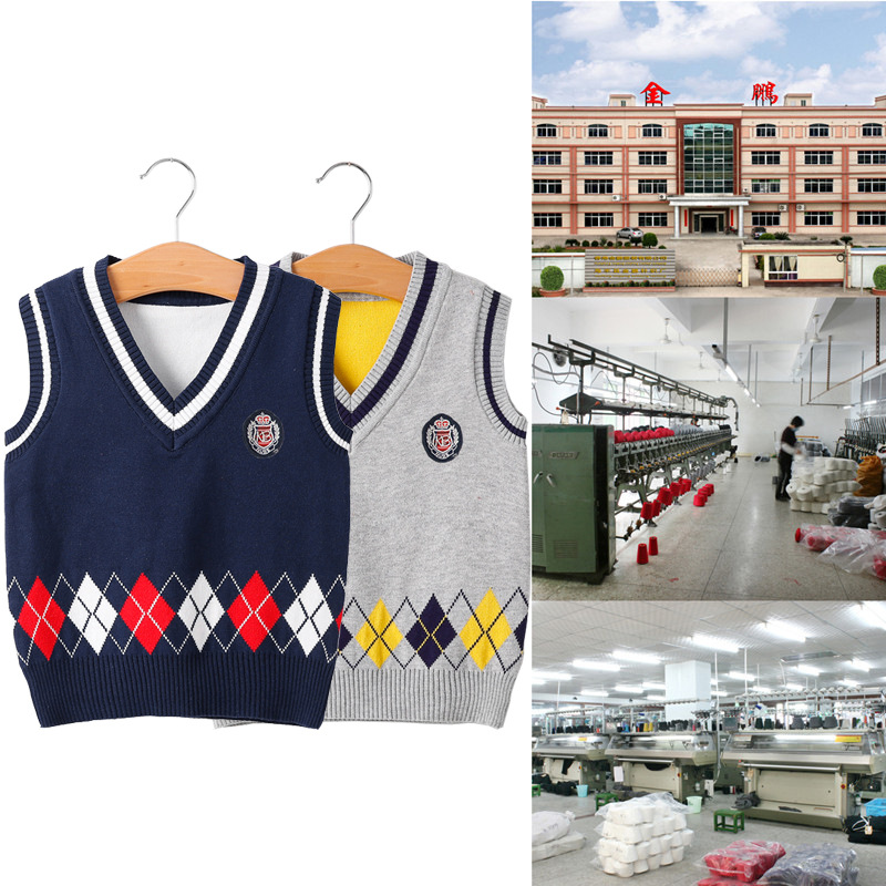 专业校服加工童装背心现货贴牌加工外贸英伦风园服质量保障交期准
