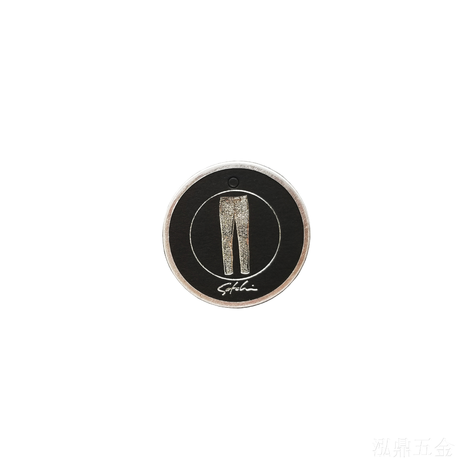 【专业设计】40mm铝包边吊牌金属吊圣诞饰品厂家直销铝质艺品