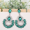 Retro design crystal, earrings for bride, jewelry, dress, accessory, European style