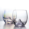 Sansui, glossy Japanese brand rainbow crystal, wineglass