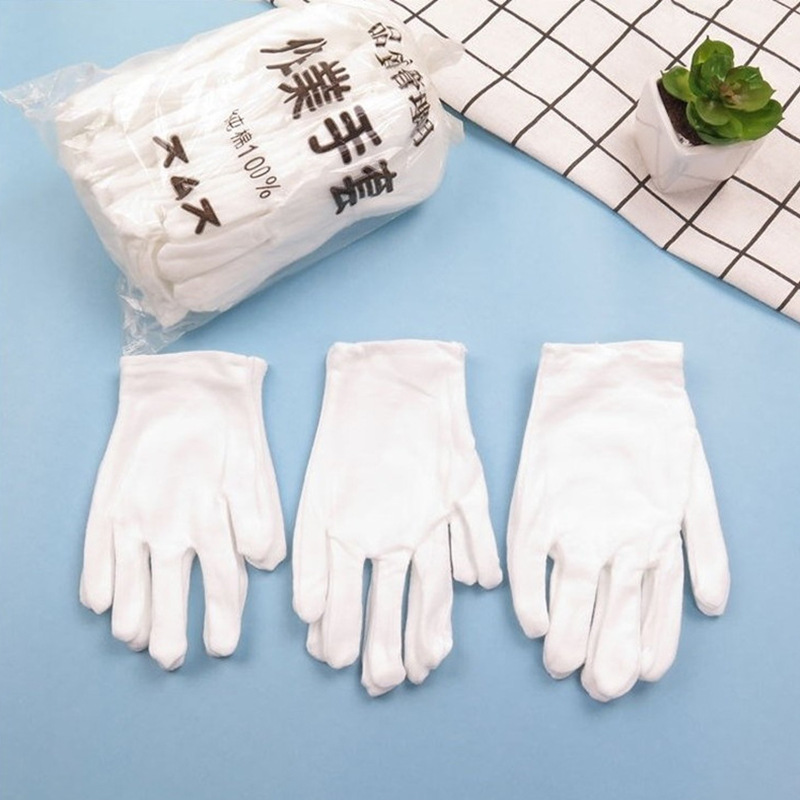 Guantes infantiles blancos para presentaciones danza y actuaciones guantes rectos para jardín infantil al por mayor