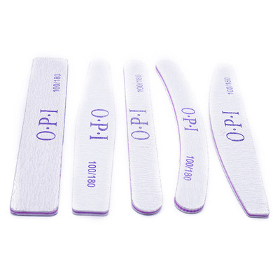 砂条灰指甲挫美甲工具 白圆形菱形弯形超耐磨修边修甲 双面指甲挫|ru