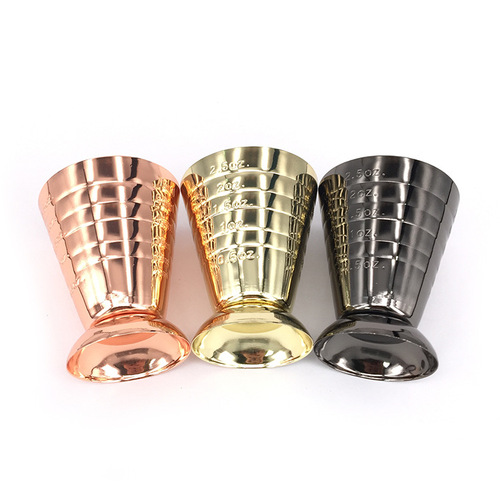 Mixing cup ounce cup ounce cup graduated measuring cup with magic 75ml color plated stainless steel 304 magic measuring cup