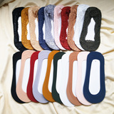 Корейские анти -скользящие носки без следов безрецептурных носков носки хлопковые кремниевые клей скрытые носки дамы световые рты носки