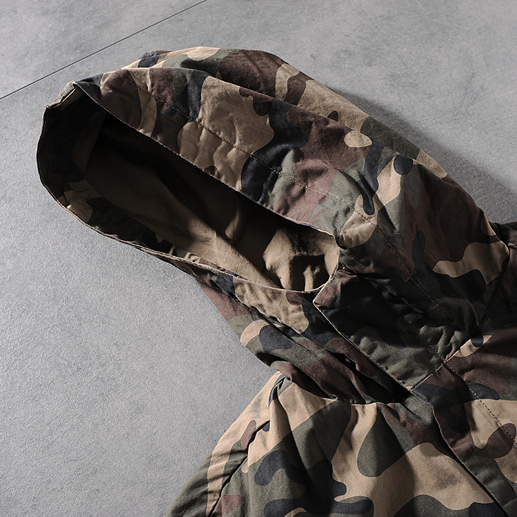 A48 autumn and winter new foreign trade original single-base solid color camouflage hooded young men's windcoat jacket jacket 0104 39 A48 autumn and winter new foreign trade original single-base solid color camouflage hooded young men's windcoat jacket jacket 0104 39