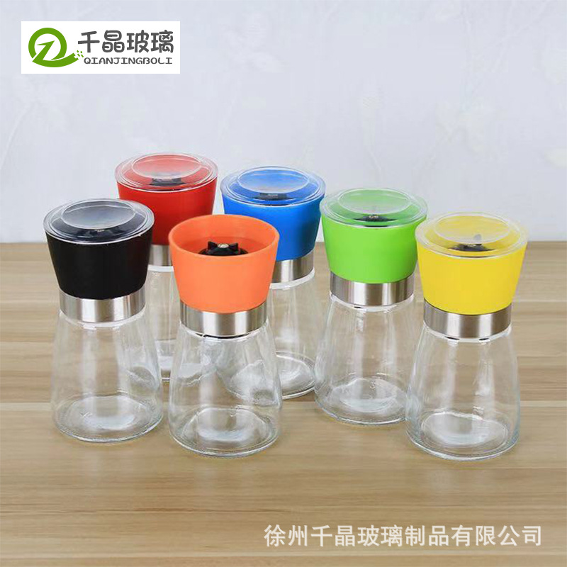 Cocina pimiento molinillo manual de acero inoxidable botella de condimento molinillo de pimienta de cocina manual de acero inoxidable