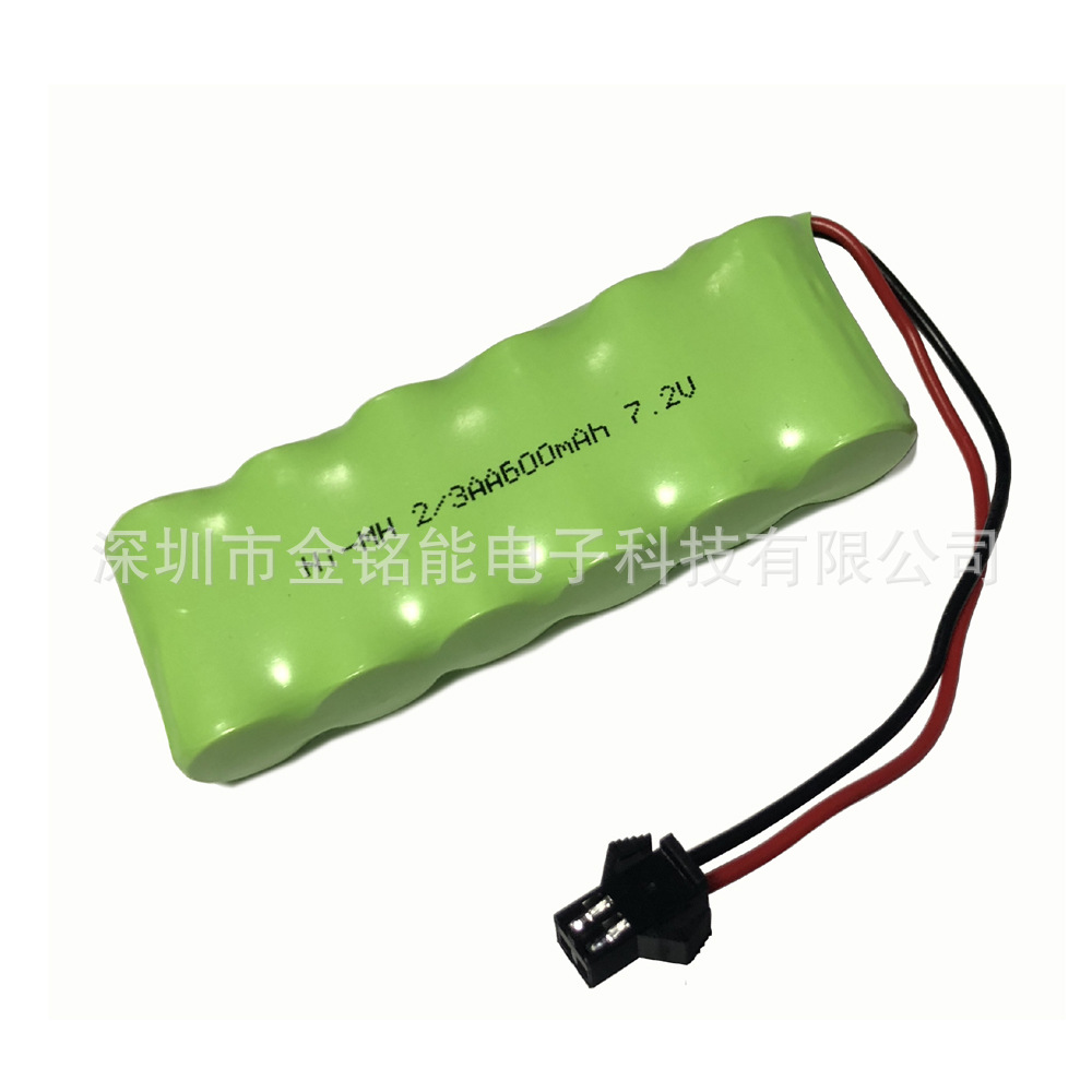 【镍氢电池组】Ni-MH2/3AA600 7.2V组合遥控玩具太阳能灯美容仪器