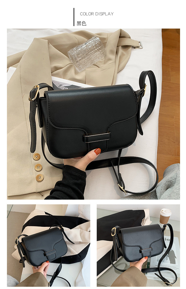 Casual All-match Autumn And Winter New Fashion Simple Messenger One-shoulder Small Square Bag display picture 11
