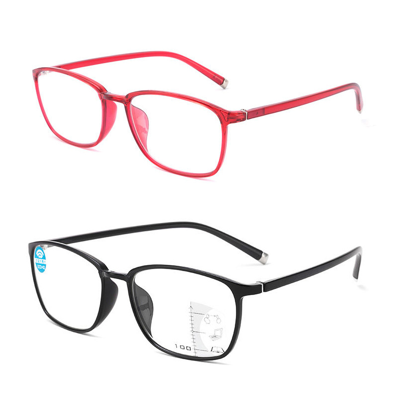 渐进多焦点超轻TR90防蓝光老花镜变焦高清男女远近两用老视镜批发