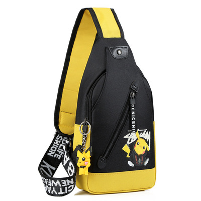 Manufactor Direct selling new pattern fashion Cartoon children Chest pack Primary and secondary school students Pikachu One shoulder Messenger leisure time Chest pack