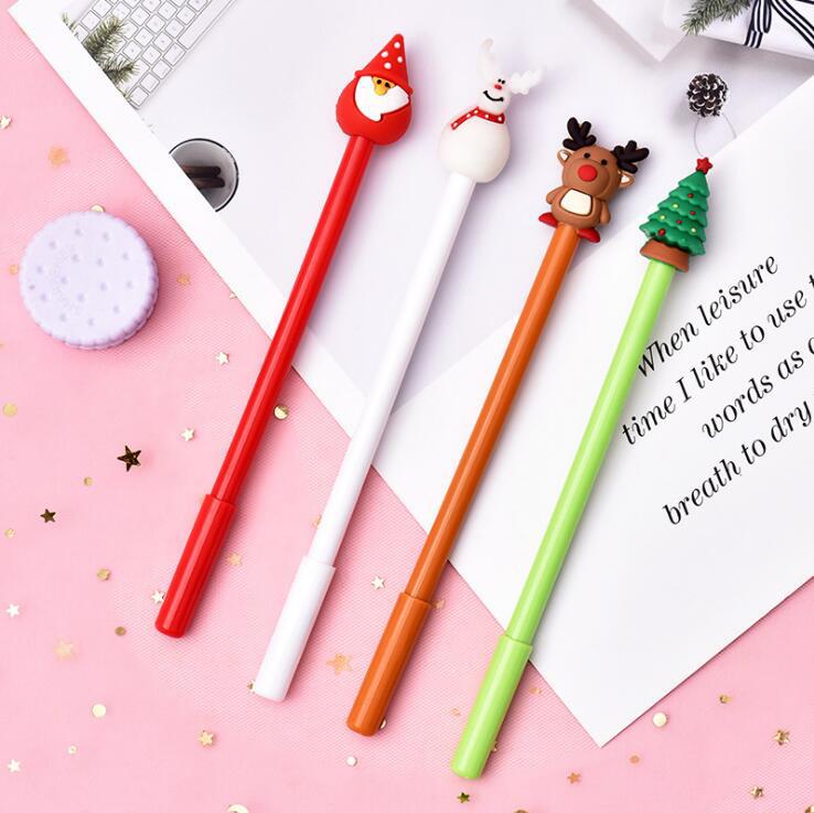 Kreativer Süßer Cartoon Weihnachts Serie Gel Stift Kleiner Frischer Student Büro Signatur Stift Prüfung Stift Briefpapier display picture 2