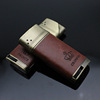 Business lighter high -end peeling leather inflatable windproof cigar personality lighter wholesale one generation