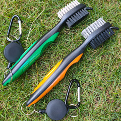 The products of the bristle factory include a golf brush with 8 color options, the Golg golf club cleaning brush.