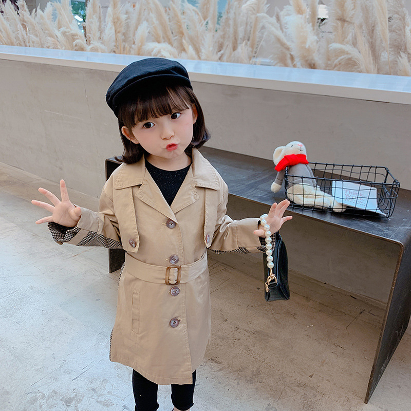 Plaid Trench Coat Image 4