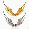 Transport, metal three dimensional silver sticker, gold and silver, eagle