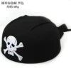 Round pirate hat black