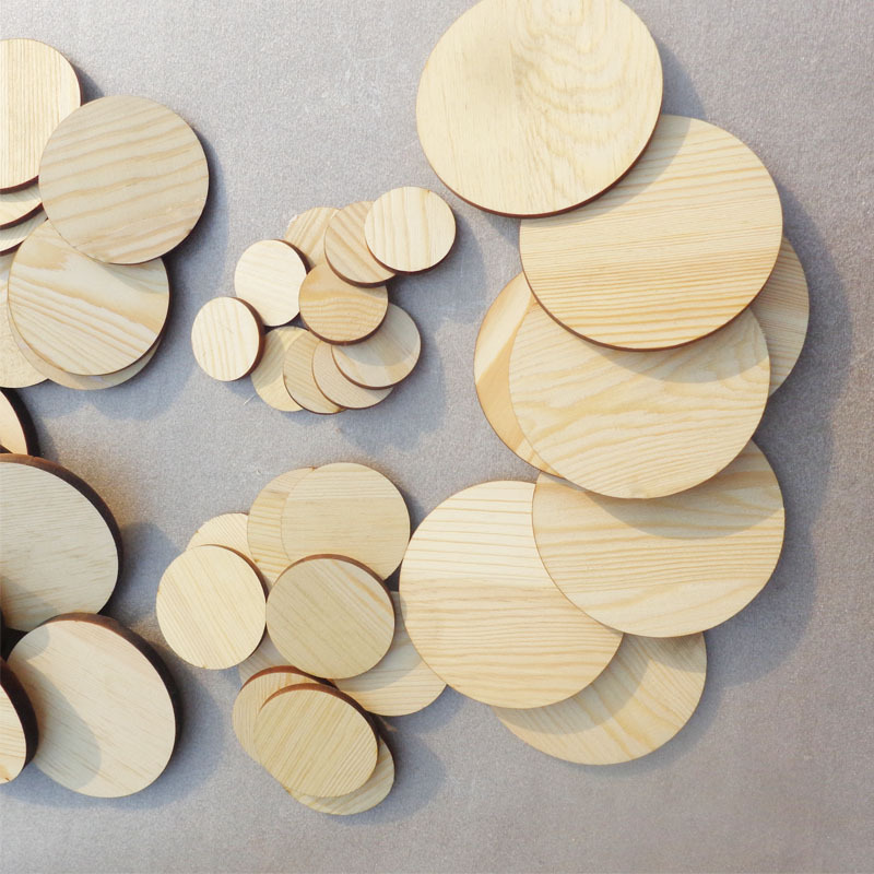 圆木片松木片DIY手工木质模型材料方木条桐木条桐木片松木片1cm