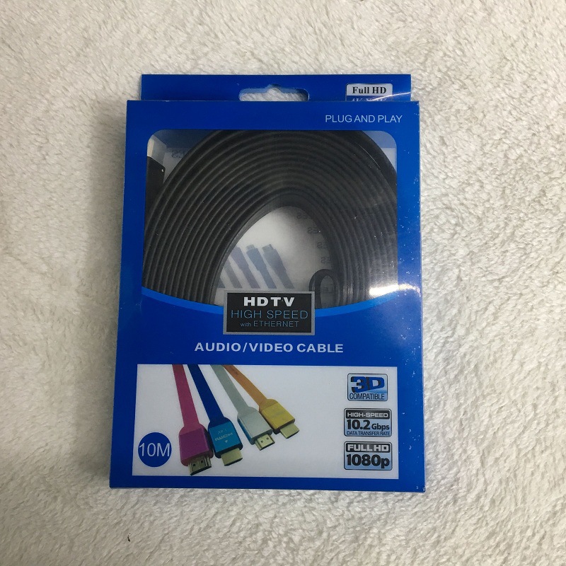 hdmi扁平线3D高清线1.4 HDMI电脑连接电视线 高清电视线扁线1.5米