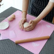 揉面垫擀面垫不沾案板带刻度烘焙垫烘焙软案板厨房和面垫 硅胶垫