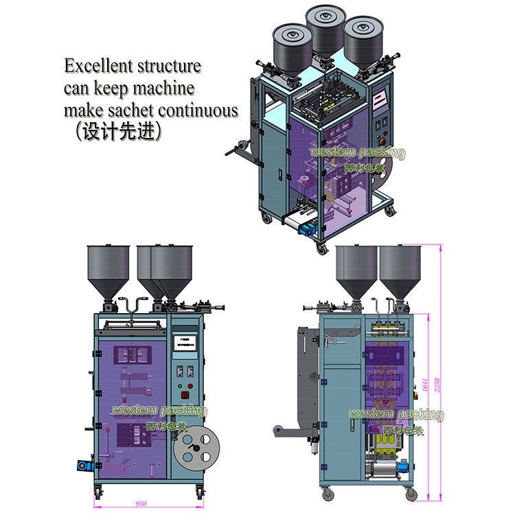全自动多功能液体包装机功能饮料灌装机酵素果饮包装机定做