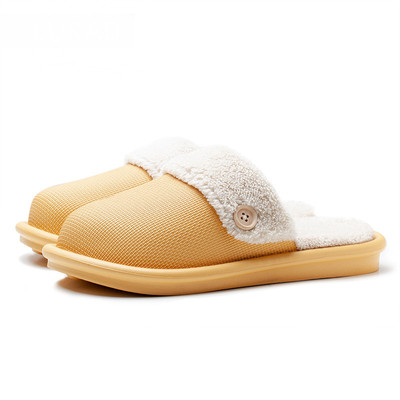 2020 new pattern men and women Washable Plush keep warm Cotton slippers Home Furnishing lovers non-slip Plush Indoor slipper