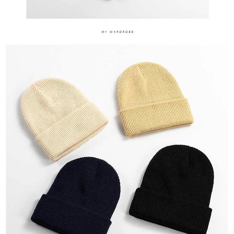 Unisex Fashion Solid Color Crimping Wool Cap display picture 3