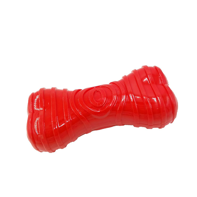 Venta directa de fábrica perro juguete sonido hueso TPR molar diente Limpieza Grande mascota entrenamiento juguete en stock al por mayor