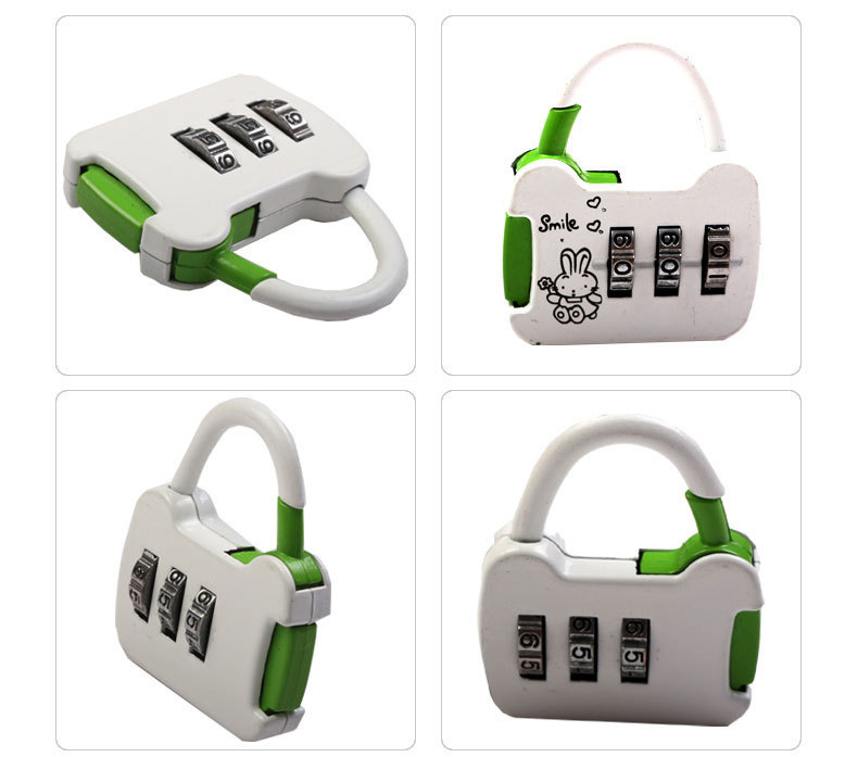 宿舍学生健身房柜子门锁头锁子迷你行李箱包大门家用小密码锁挂锁