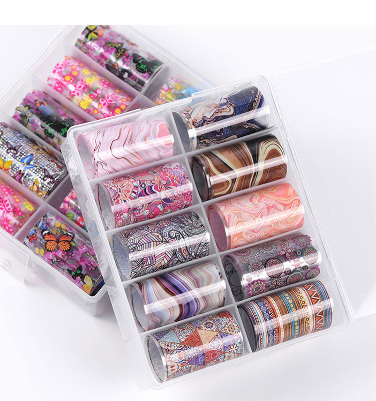 Fashion Starry Sky Paper Nail Decoration Accessories 1 Set Nail Supplies display picture 1