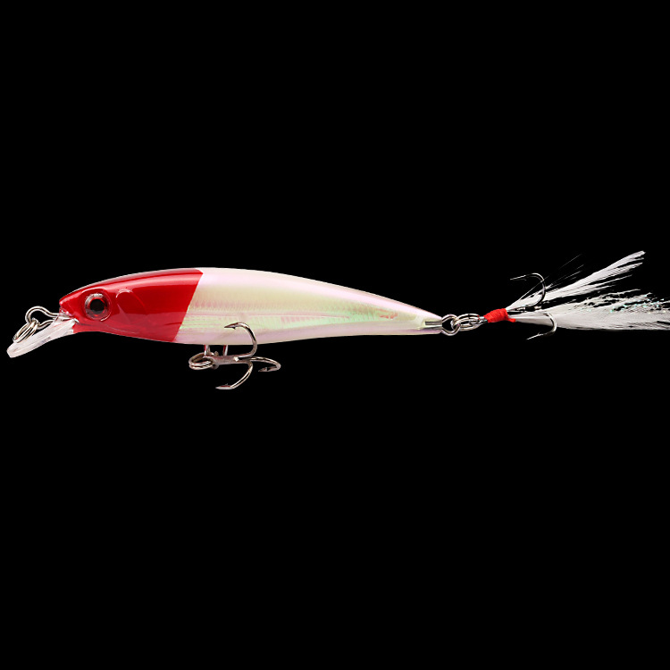 Shallow Diving Minnow Lures Hard Plastic Baits Bass Trout Fresh Water Fishing Lure