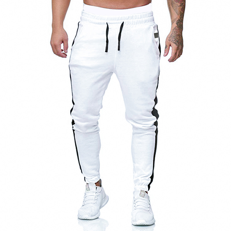 New Men's Sports Casual Trousers Fashion Solid Color Pants Sports Trousers Bottoms Drawstring_voghion.com