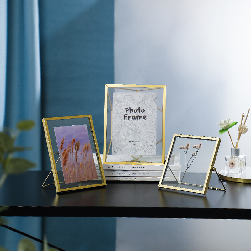 北欧相框摆台装饰创意diy手工7寸6寸照片摆件欧式ins拍照道具框|ru
