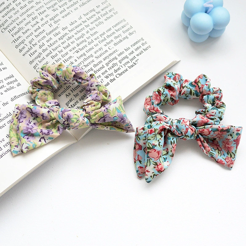 Аутентичный ретро аксессуар для волос, шифоновая заколка с бантом, французский ретро стиль
